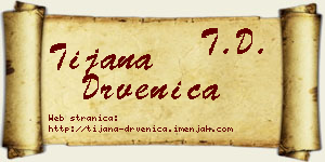 Tijana Drvenica vizit kartica
